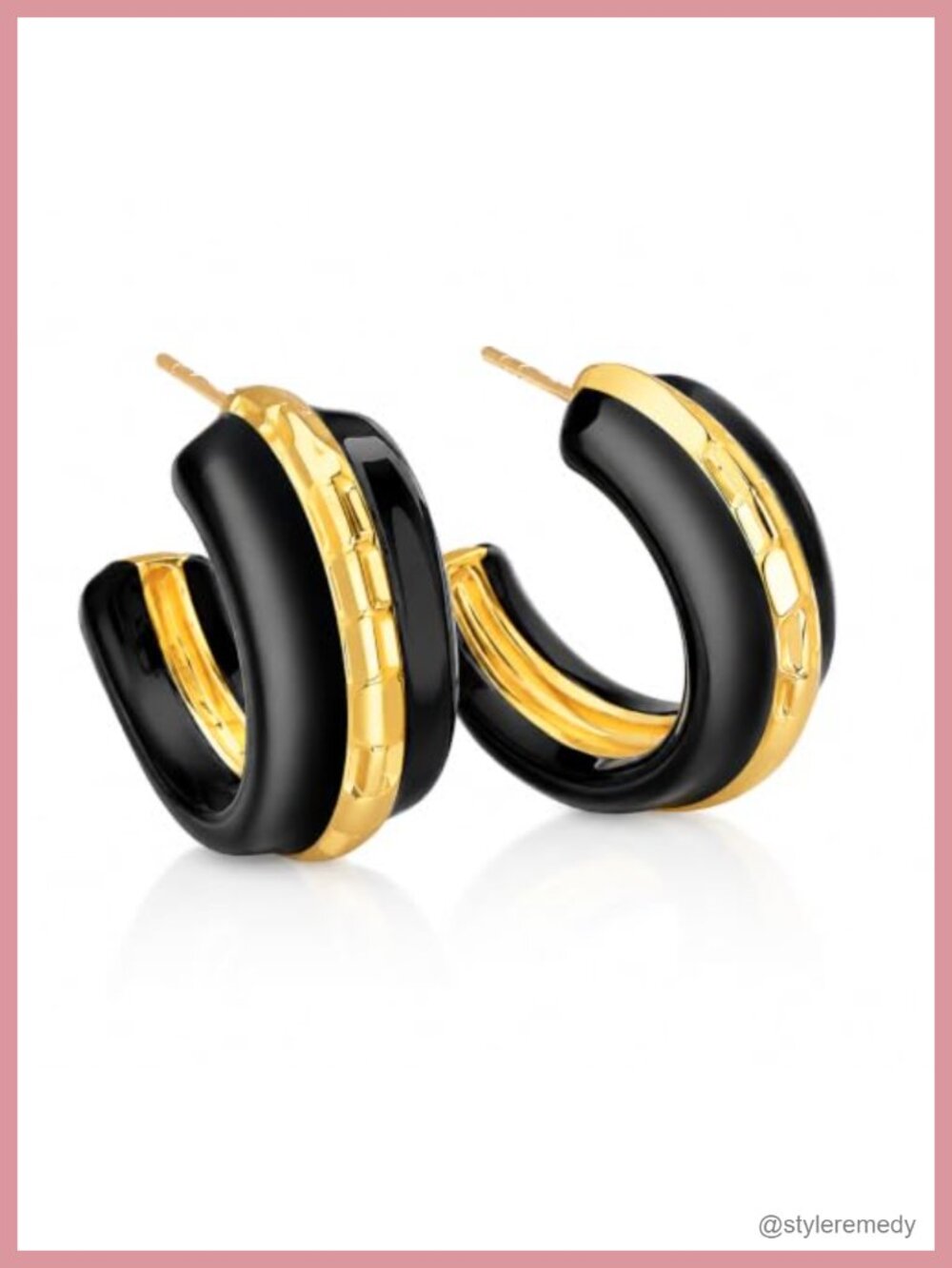 14k Gold Plated Huggie Hoop Earrings Clip On Women Jewelry Gift